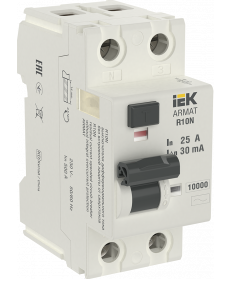 ARMAT ВДТ R10N 2P 25А 30мА тип AC IEK