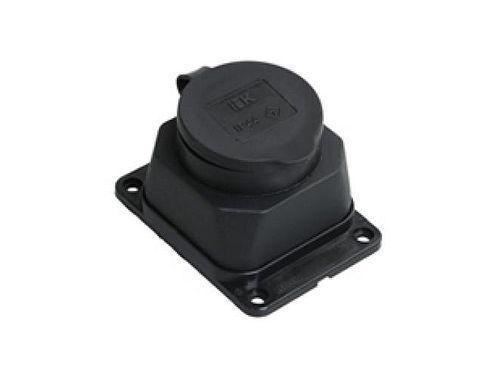 Розетка настенная с защитными крышками (каучук) РБ13-1-0м IP44 IEK ОМЕГА