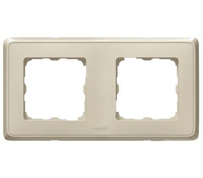 Legrand  Cariva  Слоновая Кость Рамка 2-местная скрытая установка IP20 /773752